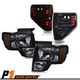 Fit For 2009-2014 Ford F150 Pair Headlights+LED Tail Brake Lamps Smoke Lens