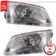 Headlights MA2502143 MA2503143 set 2 pc halogen for 2000-2002 Mazda 626