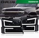 LED DRL Smoke Headlights Bumper Lamps Fit 2003-2007 Chevy Silverado Avalanche