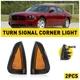 For 2006-10 Dodge Charger Amber Smoke LED Side Marker Corner Signal Lights