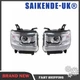 Clear LED DRL Head Lights Lamps for 2014-2018 GMC Sierra 1500 2500 3500