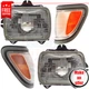 Corner Lights and Headlights set of 4 pc for 95-97 Toyota Tacoma Base, DLX, SR5