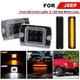 For Jeep Wrangler YJ 1987-1995 Clear LED Front Corner DRL Light+Marker Lights