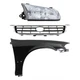 Headlight Kit Toyota Camry Halogen 2000-2001, Passenger Side