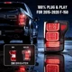 For 2015-2020 Ford F150 Full LED Tail Lights Smoked Raptor Style Rear Lamps Pair