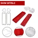 Red and Clear Tail Light & Reverse Lenses For 1967-1972 Chevy GMC Truck Blazer