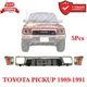 5-Pcs Corner Light Headlight Door Front Grille Assembly For 89-91 Toyota Pickup