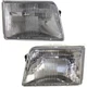For 1993-1997 Ford Ranger Pair Headlights Driver and Passenger Side - Bulb Incl