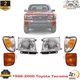 Headlight Assembly Kit + Turn Signal Lights LH & RH For 1998-2000 Toyota Tacoma