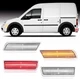 4X Front & Rear LED Side Marker Bumper Lights For Ford Transit Connect 2010-2013
