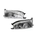 For Toyota Camry 1992-1994 Headlights Driver And Passenger Side Pair Clear Lens