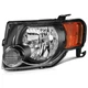 Headlights Ford Escape 08-12 Black Housing Amber Reflector Clear Lens 8L8Z13008B
