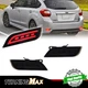 JDM Smoked Lens Full LED Rear Bumper Reflectors For Subaru Impreza WRX Crosstrek