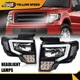 Fit For 2009-2014 Ford F-150 Truck LED DRL Tube Headlights HeadLamps Left+Right