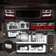 [LED DRL Strip] For 94-00 GMC C10 C/K 1500 Headlights Bumper Corner Lamps Black
