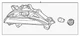 Genuine Mazda Turn Signal Light Assembly B45A-51-360A