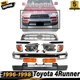 New Front Bumper Face Bar Chrome Steel Kit For 1996-1998 Toyota 4Runner