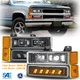 LED Headlight Bumper Lamp for 1994-1999 Chevy C1500 C2500 K2500 K3500 Tahoe