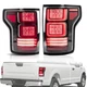 Pair Clear VLAND LED Tail Lights For Ford F150 2015-2020 Rear Lamp Red Signal