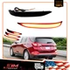 For 18-22 Chevrolet Equinox Smoked Bumper Reflector Signal Tail Brake LED Lights