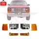 New Front Headlights + Corner Lights + Signal Lights Fits 1989-1994 Ford Ranger