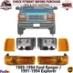 Headlights Assembly + Corner & Signal Lights For 1989-1994 Ford Ranger /Explorer