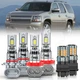 For 07-14 Chevy Tahoe Suburban Combo LED Headlight Hi/Lo+Turn Signal Light Bulbs