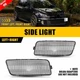 2PCS Clear Lens Front Bumper Side Marker Lights For 2010-2014 VW MK6 Golf GTI