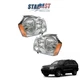 Pair For 2005-2007 Jeep Grand Cherokee Chrome Clear Headlights Halogen LH+RH Set