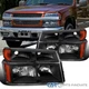 Black Fits 2004-2012 Chevy Colorado GMC Canyon Headlights+Parking Corner Lamps