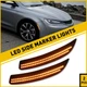 AUXITO Smoked Bumper Front Marker Side Amber Light 2015-2017 For Chrysler 200