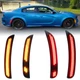 For 2015-2023 Dodge Charger 4PCS Dynamic Front Rear Fender LED Side Marker Light