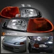 Fits 1992-1995 Honda Civic 4Dr EG EH Black Headlights+Smoke/Amber Corner Lamps