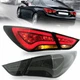 2*LED Tail Lights For HYUNDAI SONATA 2011 2012 2013 2014 Smoked Lens Rear Lamps
