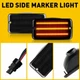 For 1997-2006 Jeep Wrangler TJ Smoked Amber LED Front Bumper DRL Signal Lights