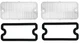 United Pacific Clear Park Light Lens and Gasket Set For 1967-1968 Chevy Trucks