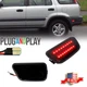 2x Smoked Lens Rear Bumper Red LED Strip Side Marker Lights For 97-01 Honda CR-V