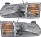 For 1995-1997 Ford Windstar Headlight Halogen Set Driver and Passenger Side