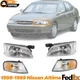 Front Headlight + Turn Signal Lamp Left & Right Side For 1998-1999 Nissan Altima