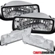 Fit 85-92 Chevy Camaro Clear Bumper Lights Turn Signal Lamps+Side Markers 4PC