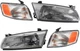 CAMRY 97-99 HEAD LAMP RH AND LH Assembly Halogen 4-pc Kit with Corner Lights