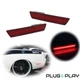 For Dodge Challenger 2008-2014 Red Lens LED Rear Bumper Side Marker Lights pair For Dodge Challenger 2008-2014 Red Lens LED Rear Bumper Side Marker Lights pair