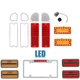 69-70 Chevy GMC Truck LED Red Tail Side Marker Park License Light Lenses Set NH
