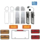 69-70 Chevy & GMC Truck LED Clear Tail Side Marker Park License Light Lenses Set