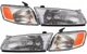 New DOT Headlight & Corner Lamp Assy Set / For 1997-1999 Toyota Camry Head Light