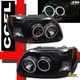 95-01 Ford Explorer Black G3 Halo LED Projector Headlights RH + LH