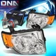 FOR 2008-2012 FORD ESCAPE CD2 SIGNAL HEADLIGHT LAMPS W/LED KIT+COOL FAN CHROME