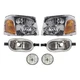 Headlight Lamp  Left-and-Right Left & Right for GMC Envoy XL XUV 2004-2005