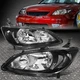 FOR 04-05 HONDA CIVIC SEDAN COUPE BLACK HOUSING CLEAR CORNER HEADLIGHT HEADLAMP