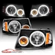 [LED Halo] 01-11 For Ford Ranger Pickup Truck Black Headlights Head Lamps Pair